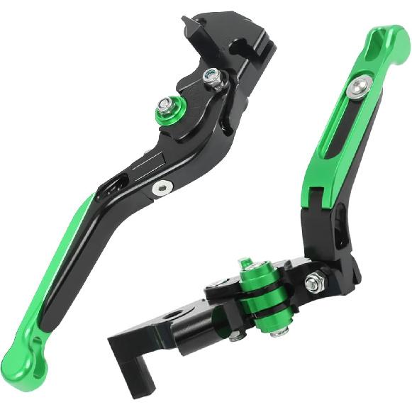 CHIFUN Brake Lever and Clutch Lever Set Replacement for Kawasaki Ninja 400 Ninja 300R 250R Z300 Aluminum Motorcycle Handlebar Lever Foldable Length
