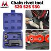 Motorcycle Chain Riveting Tool Set Suitable for 520, 525, 530 Model X or O-Ring Chain rivet tool Splitter Breaker accessories
