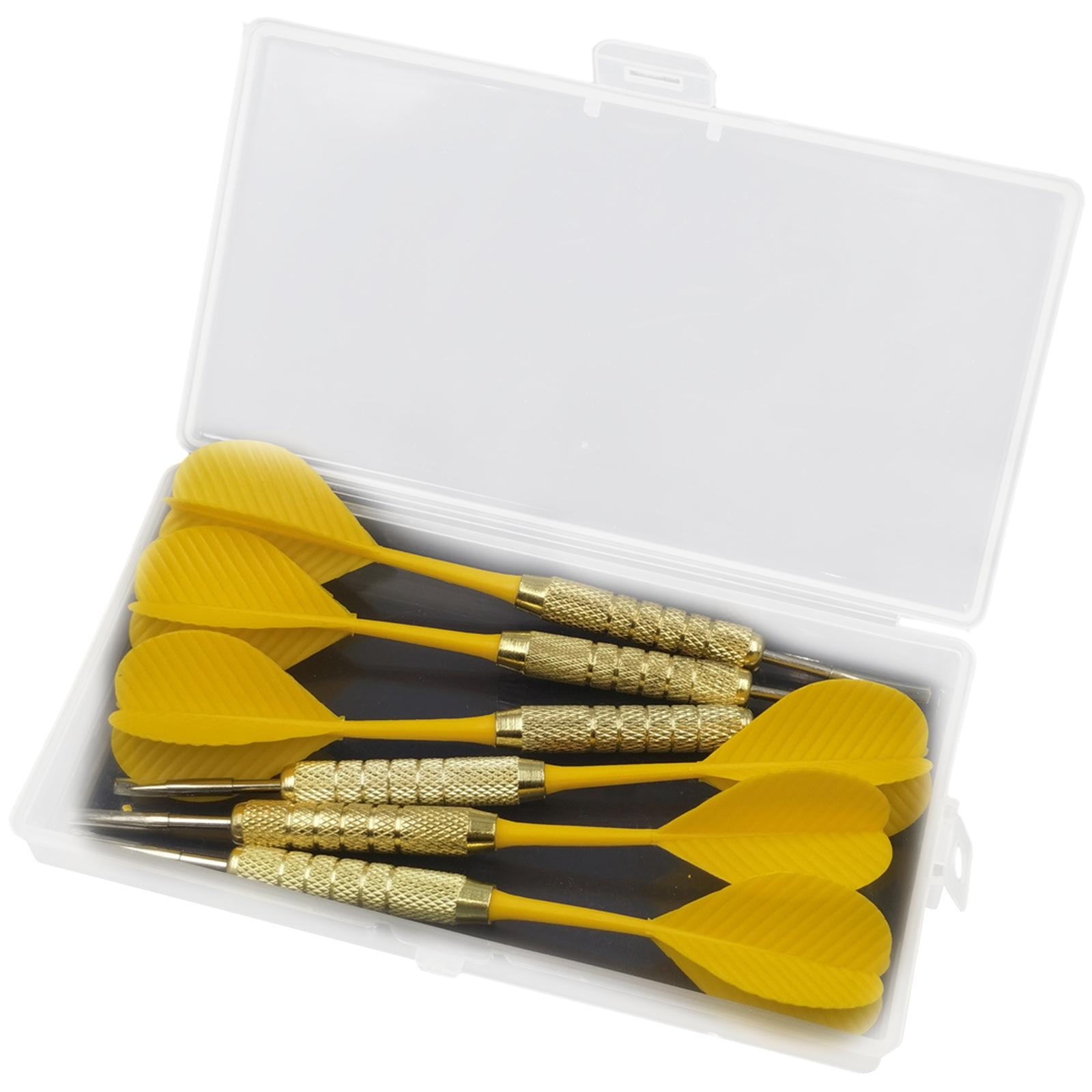 6 Pcs Steel Tip Darts Replacement Hard Steel Needle Practice Darts Professional Metal Darts Dartboard Accessories