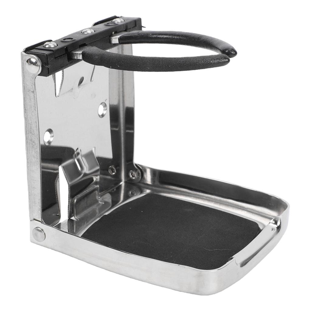 Folding Drink Cup Holder Stainless Steel Adjustable Drink Holder for Marine Boat Yachts Cars Trucks RVs Camping Vehicles
