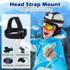 Adjustable Elastics Head Mount For Action Cameras With AntiSlip Secure For Outdoor Sports