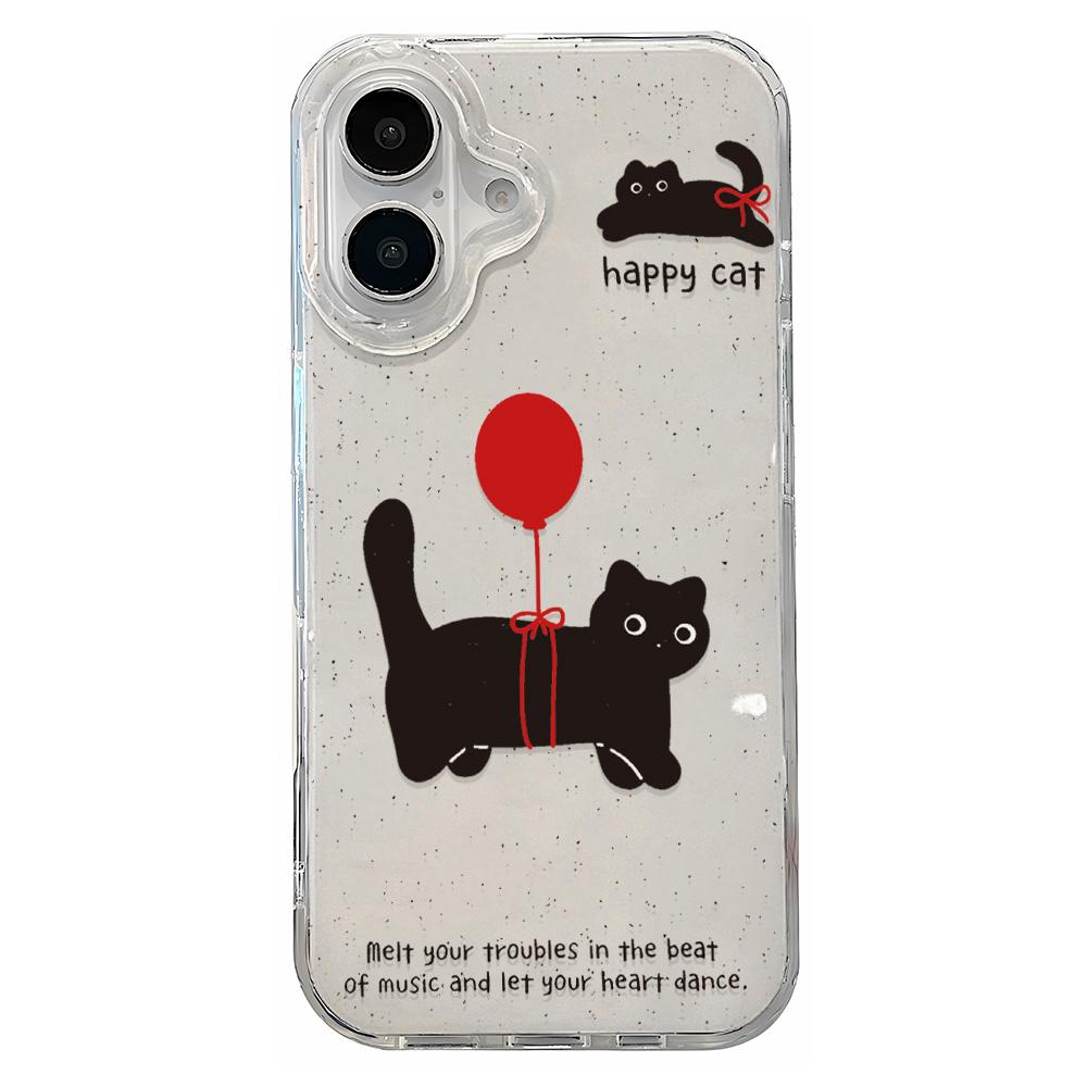 Painted Phone Case for iPhone 12 13 15 16 iPhone 16 12 13 14 15 Pro  14 15 16 Pro Max Coverage Shockproof Anti-Fingerprint Fresh Style Protective Case