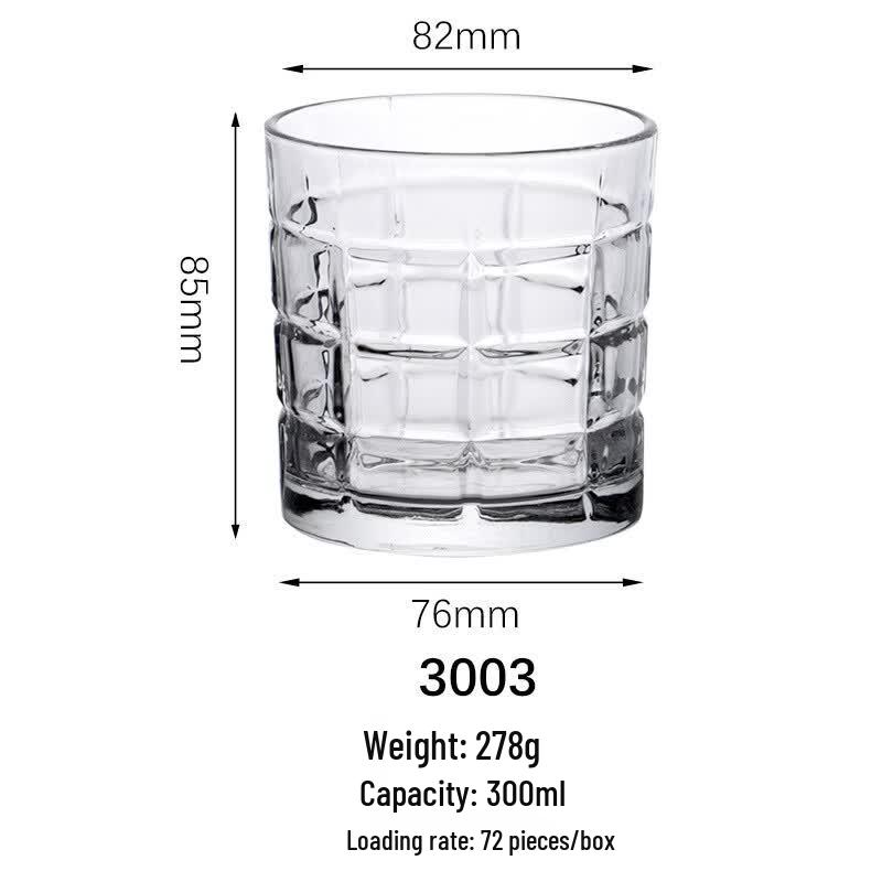 Layered Glass Whiskey and Beer Glasses