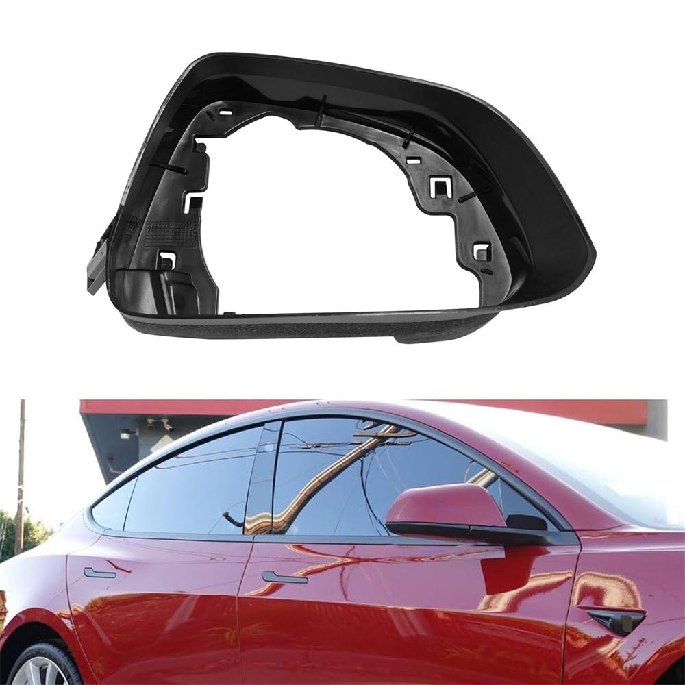 

Right Side Door Mirror Cover Bezel Ring Frame Trim For Tesla Model 3 2017-2023
