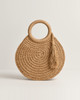 Summer Women Round Large Capacity Straw Totes Rattan Handmade Woven Beach Shoulder Bag