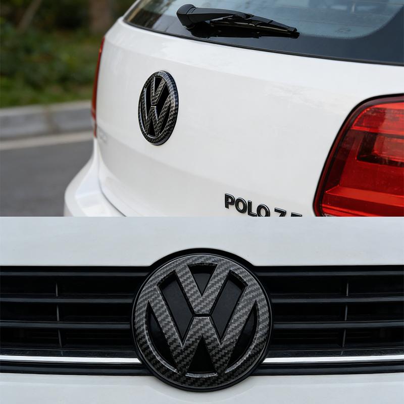 ABS Car Front Hood Emblem Bonnet Auto Badge Rear Trunk Stickers Accessory For Volkswagen VW Golf 6 Golf 7 Golf 7.5 MK6 MK7 MK7.5 ADFGH1