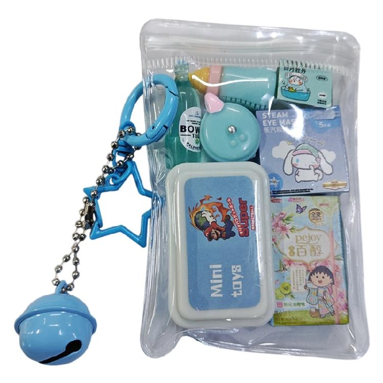 Tiny Food Themed Twist Egg Keychain Plastic Pendant Cute Backpack Charm Surprise Collectible Gift For Teens