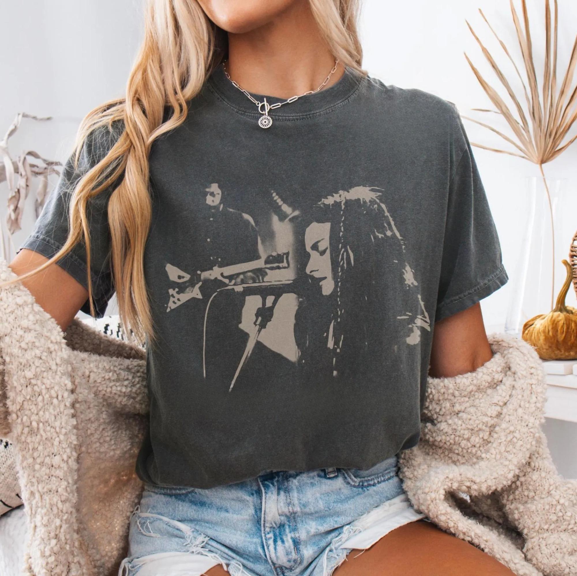 

Retro Portrait PerforUnisexce Printed Womens Tshirt SpringSummer Fashion Trend Pure Cotton Top Neutral Short Sleeve Tshirt S