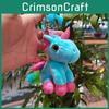 Creative Cartoon Unicorn Plush Keyring Cute Doll Backpack Pendant Children For