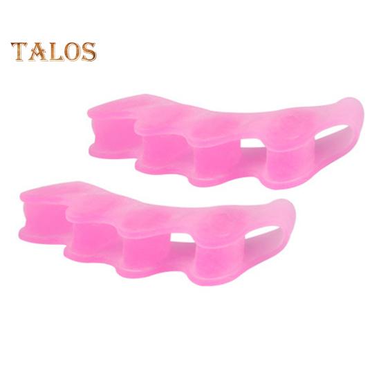 1 para żelowych separatorów palców u stóp dla kobiet i mężczyzn, żelowe separatory do stóp, korektor haluksów, na zachodzące na siebie palce