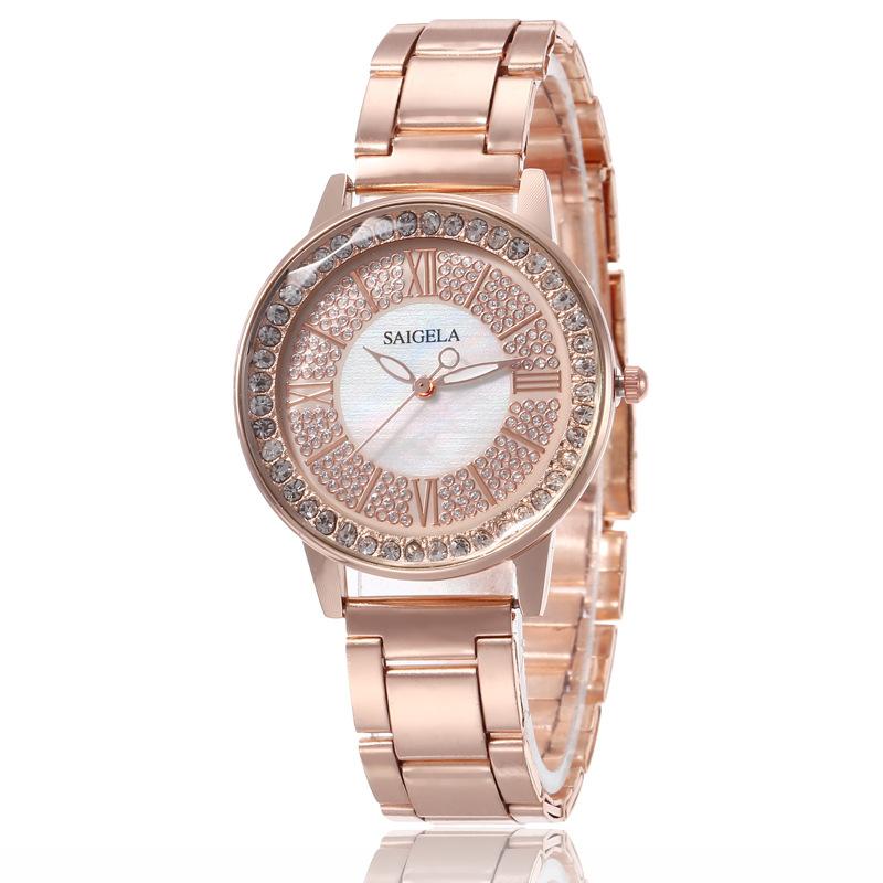High-End Fashion Diamond-Encrusted Women S Watch Star Diamond Surface Rhinestone Swan Quartz Women S Watch