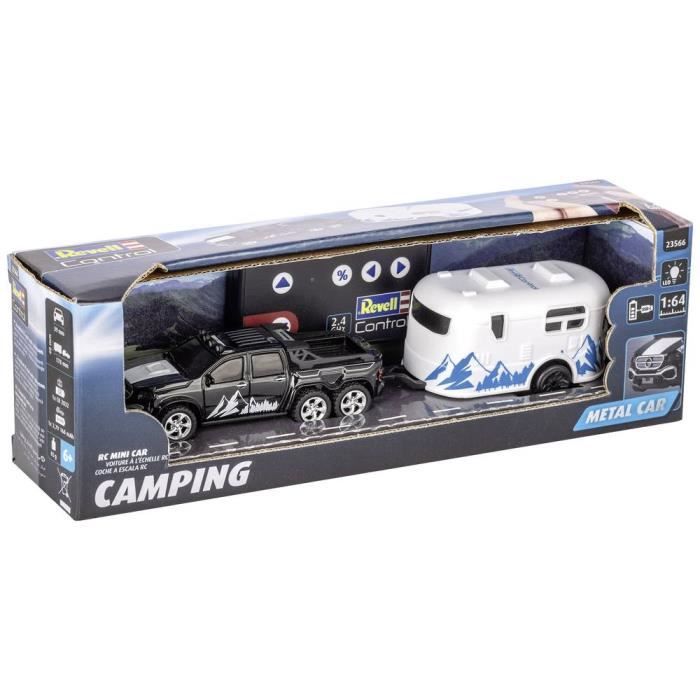 Voiture télécommandée - revell - 23566 - tout-terrain - 2 canaux - remorque amovible