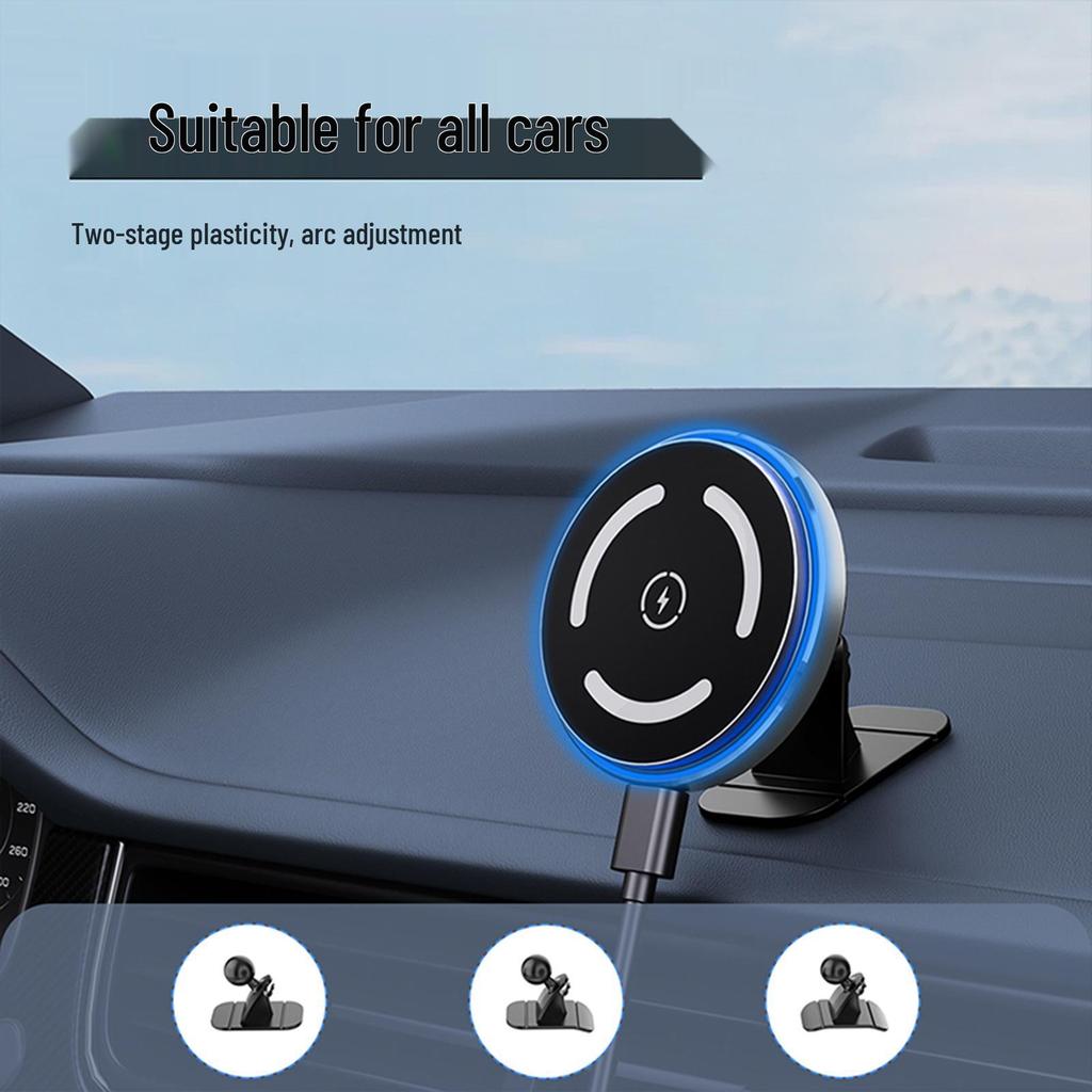 15W MagSafe Magnetic Car Charger & Phone Holder - Fast Wireless Air Vent Charger