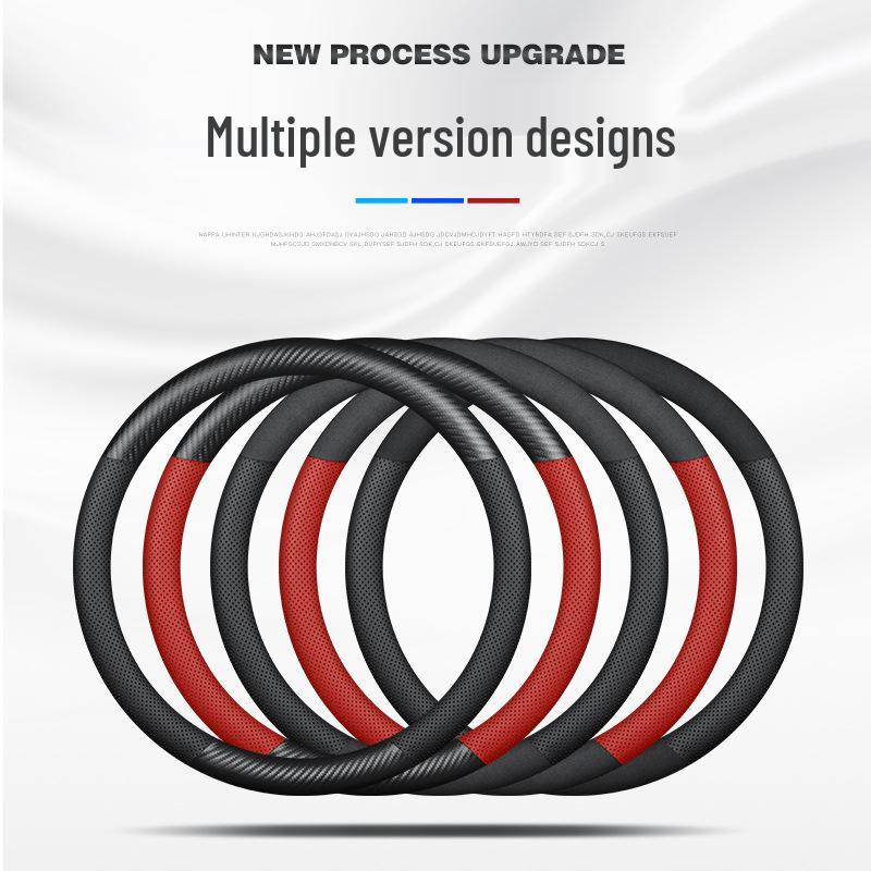 Ultra-Thin Genuine Leather & Suede Steering Wheel Cover for Hongqi H5/H7/H9/HS5/HS7/E-HS9