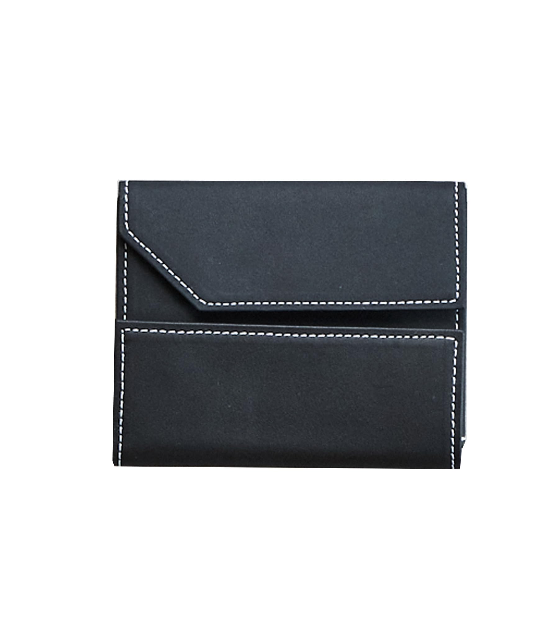 

SOPO SO55 (Black) Bifold Mini Compact Slim Leather Wallet for Men and Women, Made in Japan