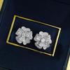 Exquisite S925 Silver Diamond Flower Stud Earrings - 2026 Fashionable Design