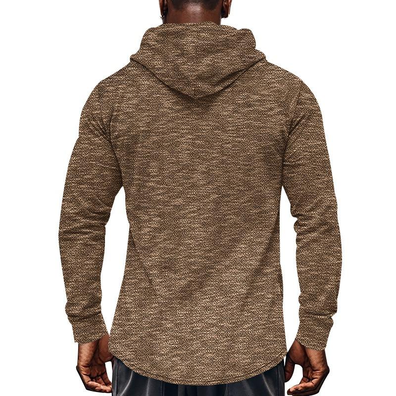 Sports Leisure Men's Plus Size Loose Long Sleeved Hooded Sweatshirt T-shirt Autumn and Winter Base Shirt for Men