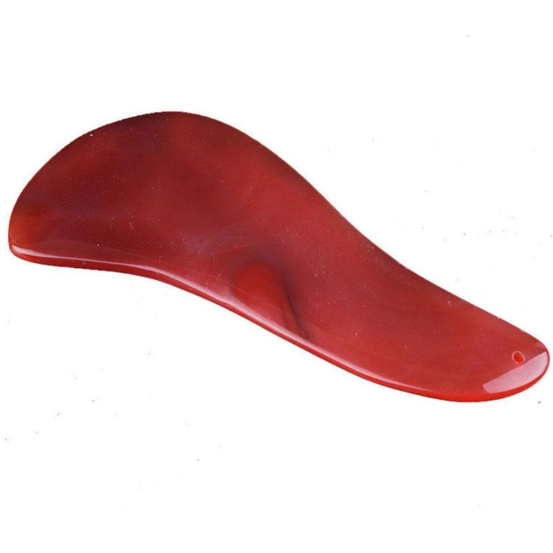 Red Onyx Gouache Scraper Guasha Jade Massager For Face Natural Gouache Stone Gua Sha Scraper Facial Massage Tool Face Scraper