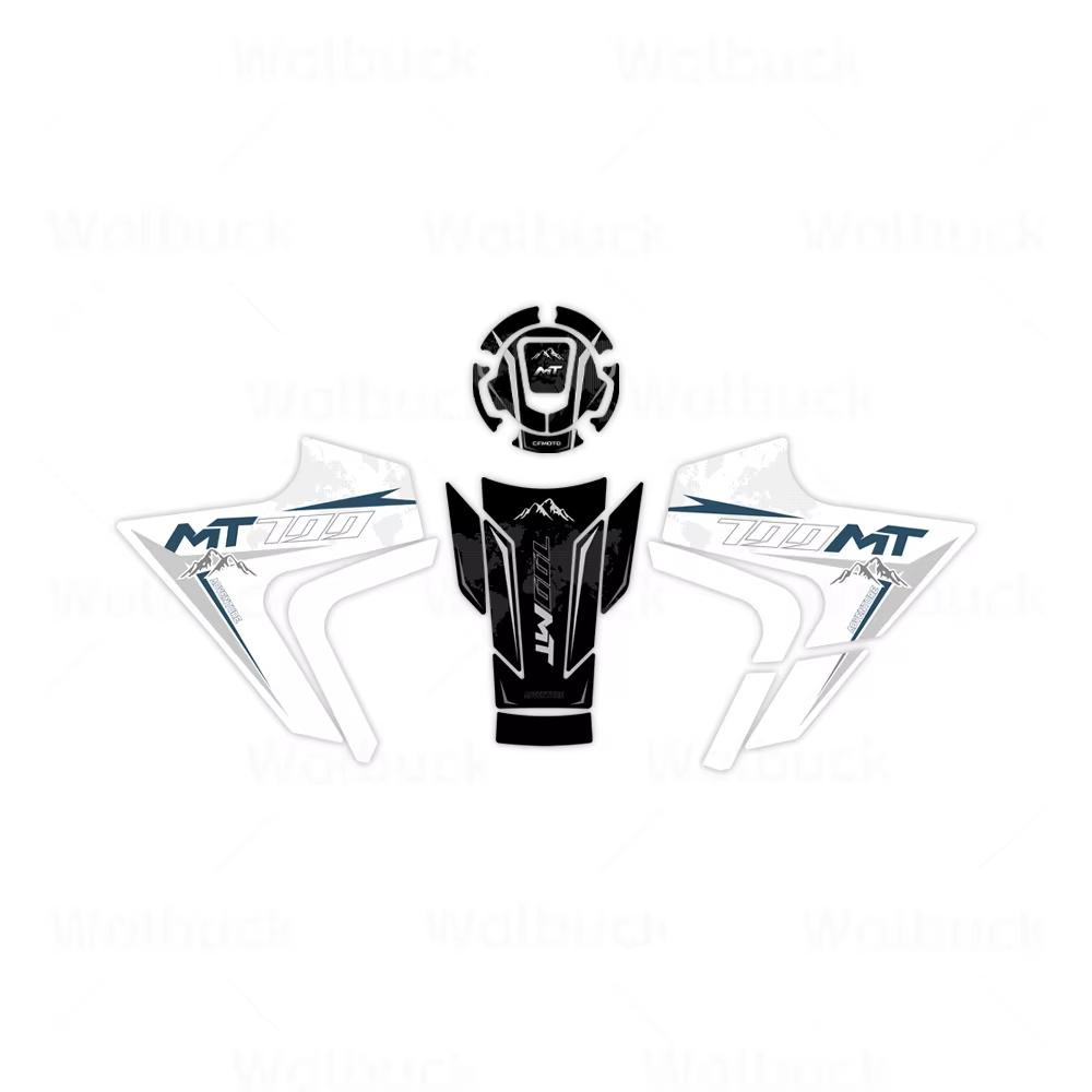 For 700mt 700MT MT 700 2023 2024 2025 Motorcycle Frosted Fuel Tank Side Pad Gas Cap Stickers Protection Decals Waterproof