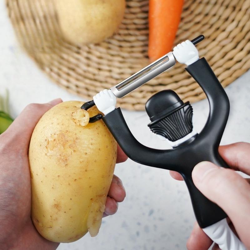 Creative Plastic Character Peeler, Fruit Vegetable Potato Chaplin Knife, Cooking Tool, Kitchen Small Tool Accessory, 1 Piece