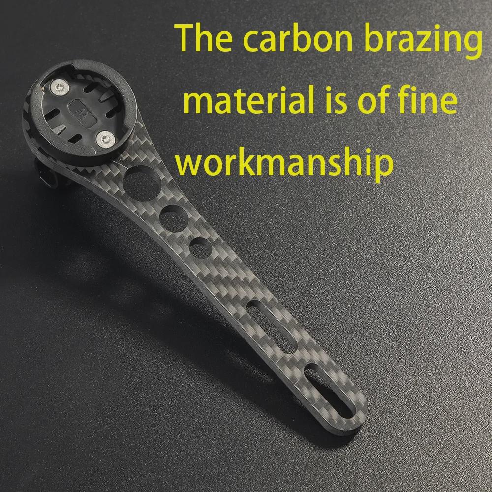 Stojak rowerowy z włókna węglowego z jednoczęściowym wspornikiem przedłużającym i akcesorium reflektora podwieszanego