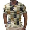 Men Polo Shirt Short Sleeve 3d Print Tops Fashion Polyester Breathable Comfortable Polos Shirts