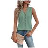 Women Lace Trim Tank Tops V Neck Fashion Casual Sleeveless Blouse Vest Shirts