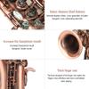 S97 Soprano Saxophone Set Elbow Tube Red Antique Abalone Shell Button Saxophone