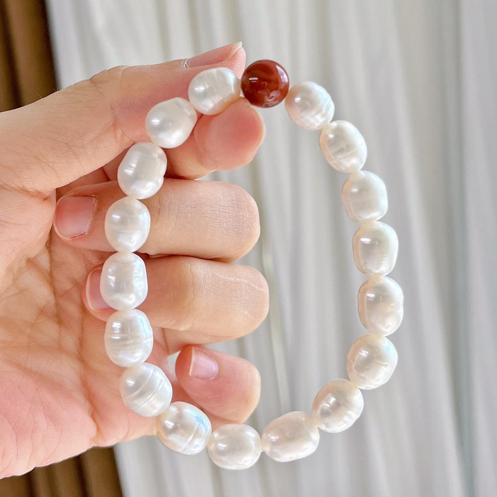 Natural Freshwater Pearl Nanhong Design Bracelet Bracelet.