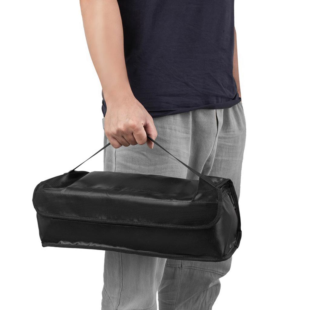 Borsa Ignifuga Portatile per Stoccaggio Grande Capacità Custodie per Batteria al Litio Borsa per Batteria Antiesplosione Durevole