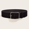 Maillard Styles Suede Leather Wide Belt Luxury Design Casual Business Waist Strap Versatile Trendy Pin Buckle Waistband Gifts