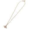 VIVIENNE WESTWOOD Reverse Heart Saturn Design Necklace Unisex Necklace Rose-Gold Pink 6302039O02G433