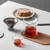 Elegant Cup Glass Teapot Magnetic Suction Tea Water Separation Home Office One-Click Filtering High-End Tea Set