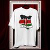 Kenya Flag Map Shirt Women Unisex Casual Cotton Printed T Shirts Adult Fashion Ropa Hombre Breathable Breathable Shortsleev
