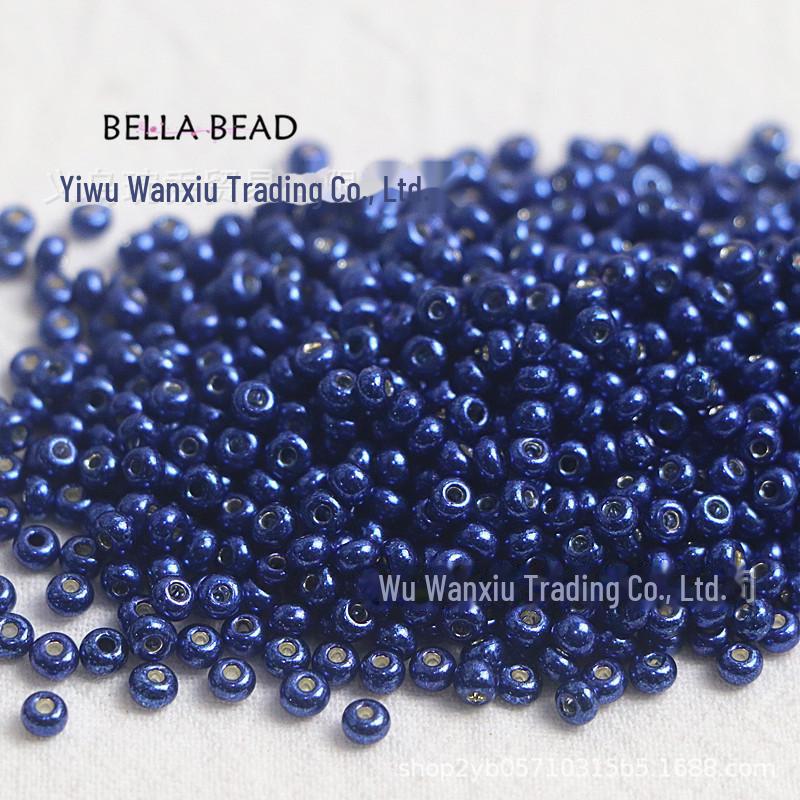 Handmade 2/3mm Gold Electroplated Glass Rice Beads for DIY Jewelry