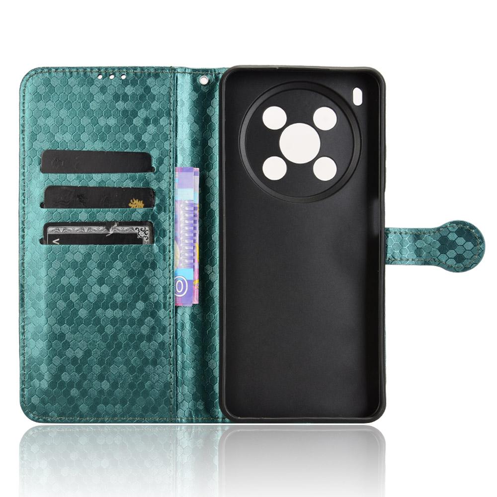 For ZTE Blade V70 Max Wallet Case Dot Pattern Imprint PU Leather Phone Cover