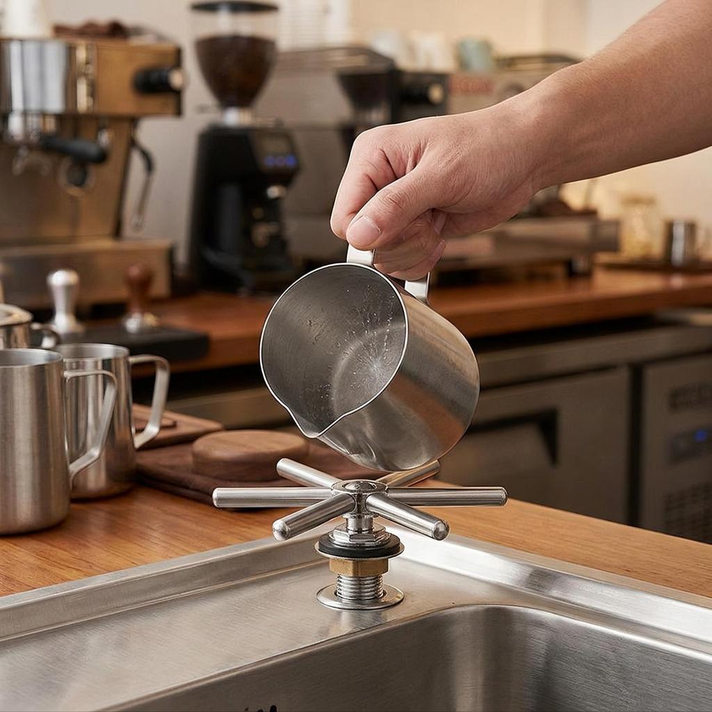 Sink Cup Rinser | High-Pressure, with six-spoke Spray Head, Quick,