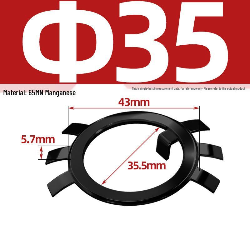 65MN Manganese 304 Stainless Steel Six-Claw Anti-Loosening Lock Nut Washer