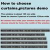 Set Of 2 Retro Curtains Polyester Filter Translucent Suitable Home Decoration Curtain Blackout With Grommet Machine Washable