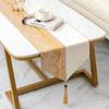 Modern Nordic Light Luxury Table Runner - Elegant High-End Coffee and Tea Table Decorative Fabric Cover.