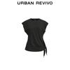 UR Women's 2025 Summer Side-Tie Short Sleeve T-Shirt