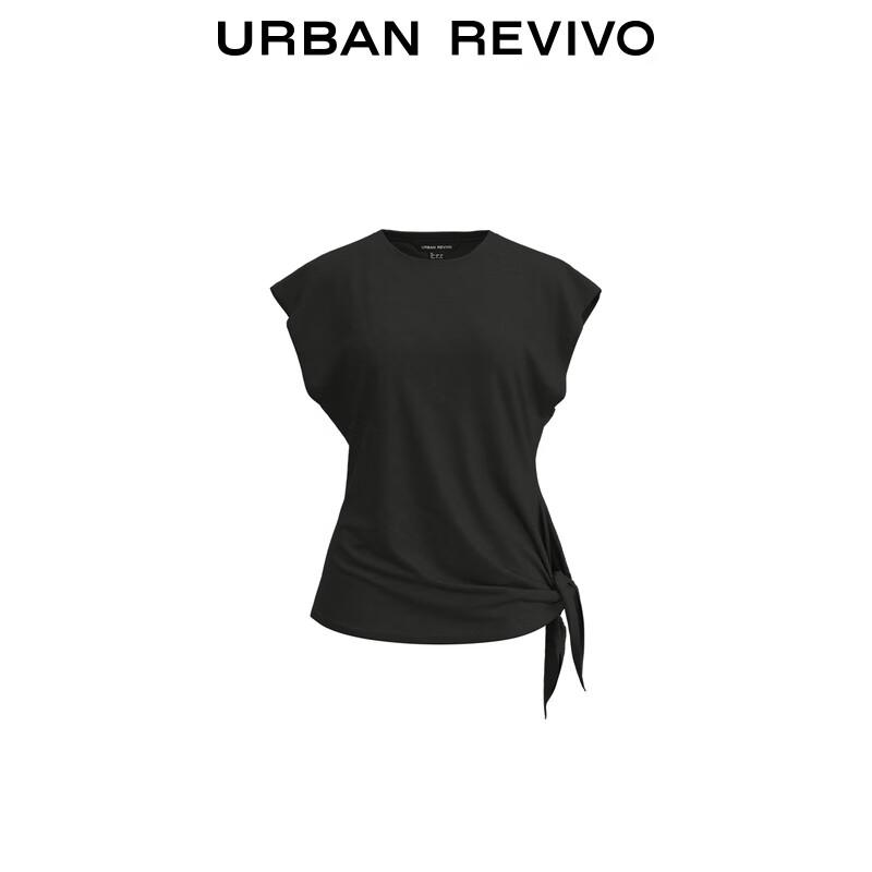 UR Women's 2025 Summer Side-Tie Short Sleeve T-Shirt