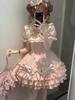 Japanisches Sweet Lolita Kawaii Elegantes Kleid Damen Prinzessin Y2k Schleife Fake Zweiteiler Kleider Weiblich Korea Stil Design Schicke Outfits