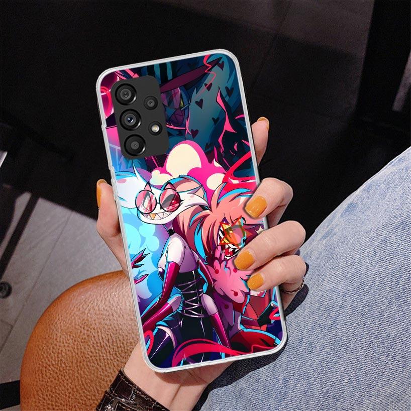 H-Hazbin Hotel Angel Dust Phnoe Case for Samsung Galaxy A17 A37 A57 A16 A26 A36 A56 A15 A14 A13 A55 A54 A53 A35 A34 A33 A25 A24