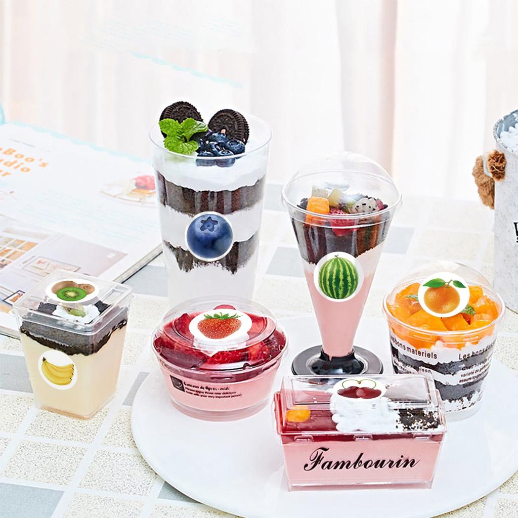 100-500Pcs First-Class Fruit Premium-Quality Stickers Premium-Quality Cute High-Standard Gift Premium-Quality Box High-Standard Thank Top-Grade You
