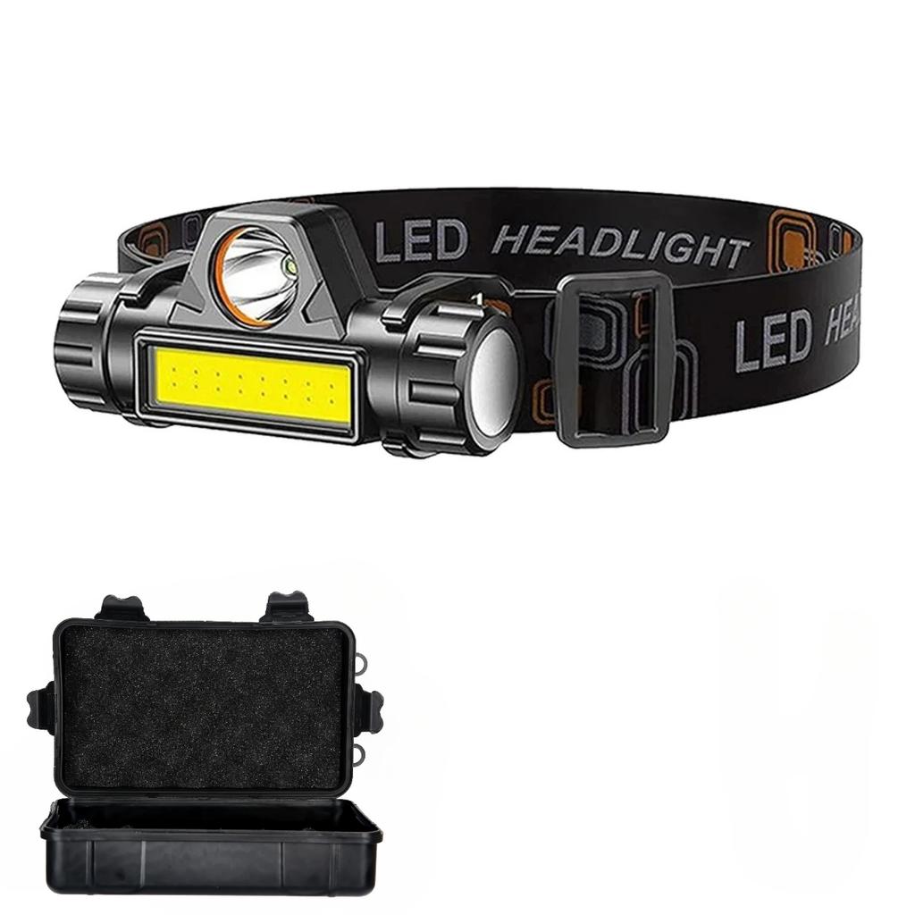 Powerful LED Headlamp Torch Portable USB Rechargeable Head Lantern Flashlight Waterproof Camping Fishing Head LED Lights