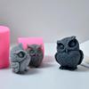 3D Owl-Shape Silicone Mold Cute Bird Scented Candle Epoxy-Casting Mold Candle