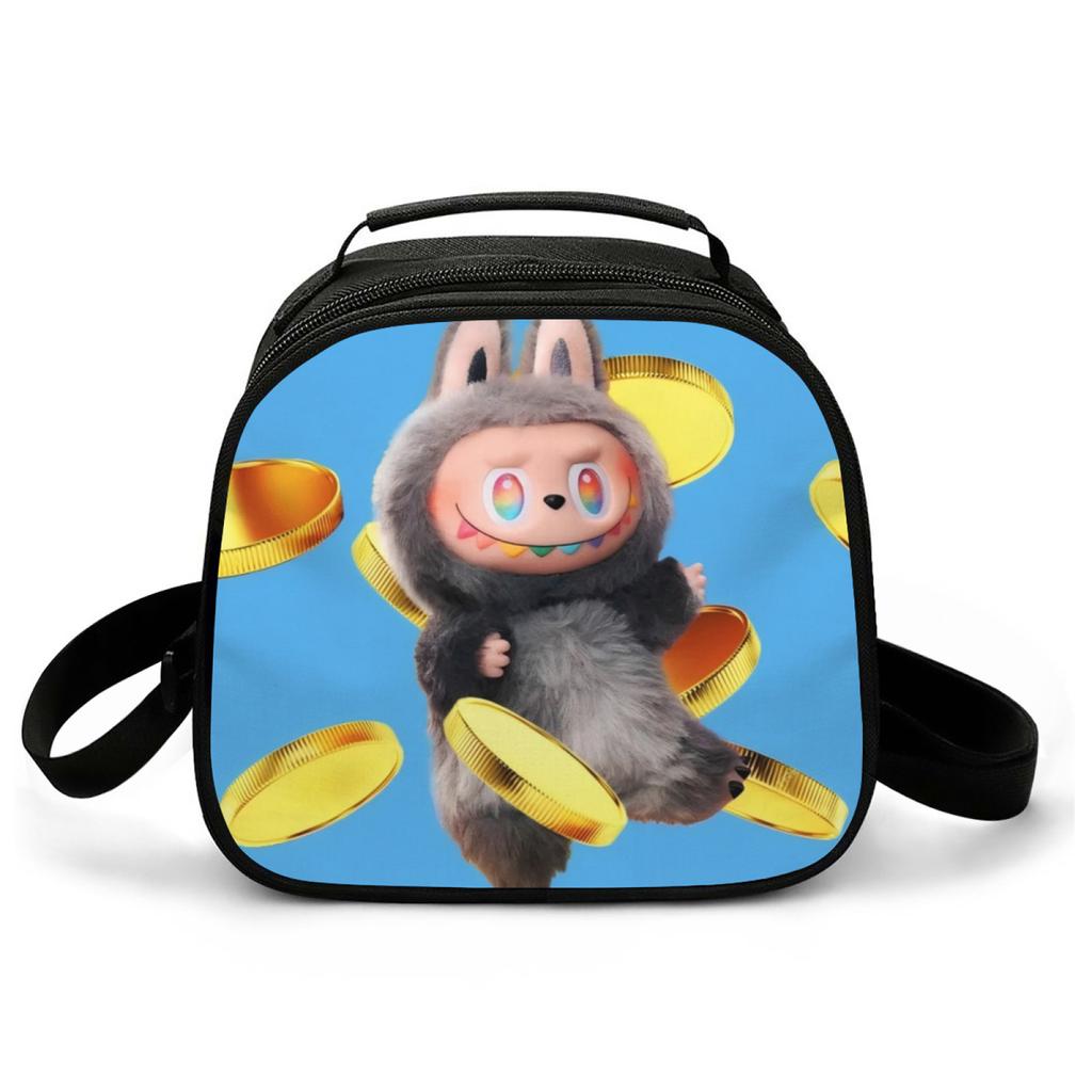 Picnic Bag Primary And Secondary School Students Thermal Insulation Bag Cartoon Animation Handbag Lightweight Wear-Resistant Lunch Box Bag