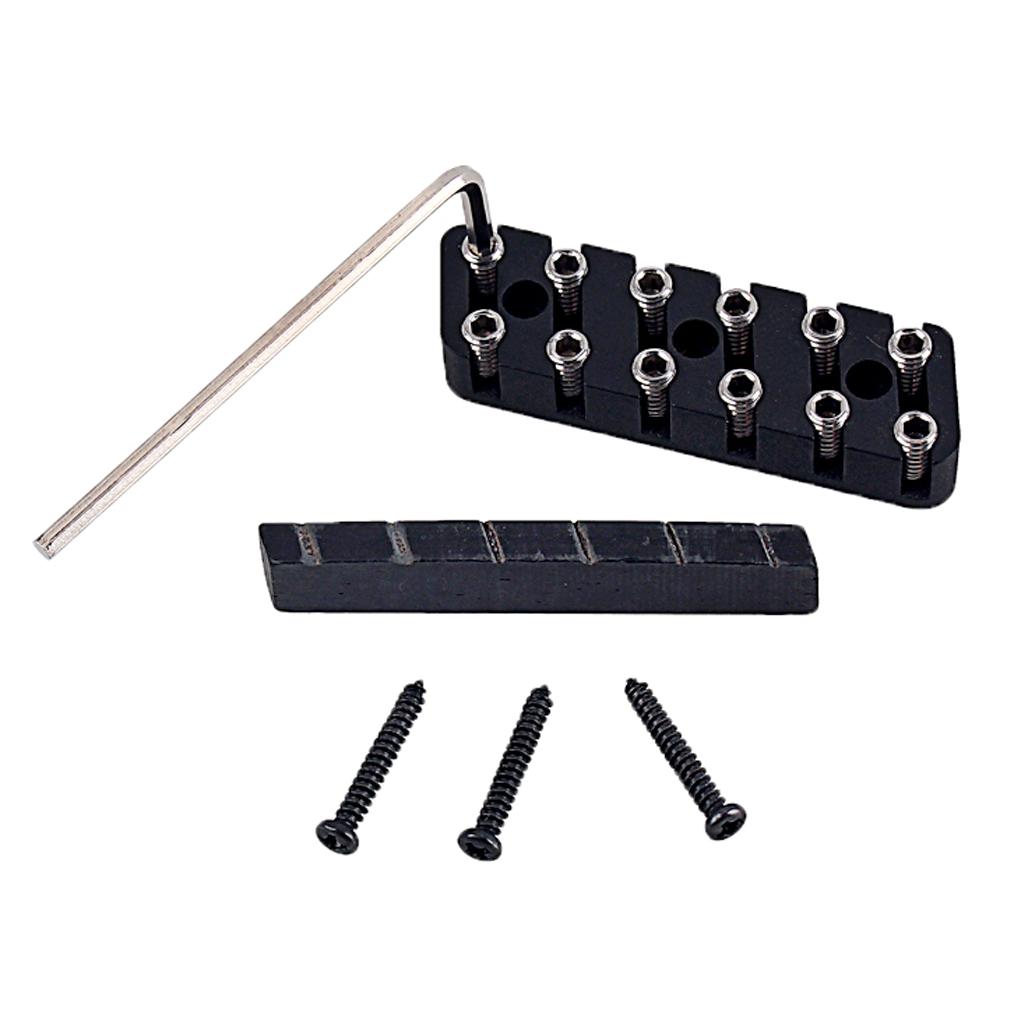 6 Strings / 7 Strings / 8 Strings Headless Guitar Bridge And Nut for