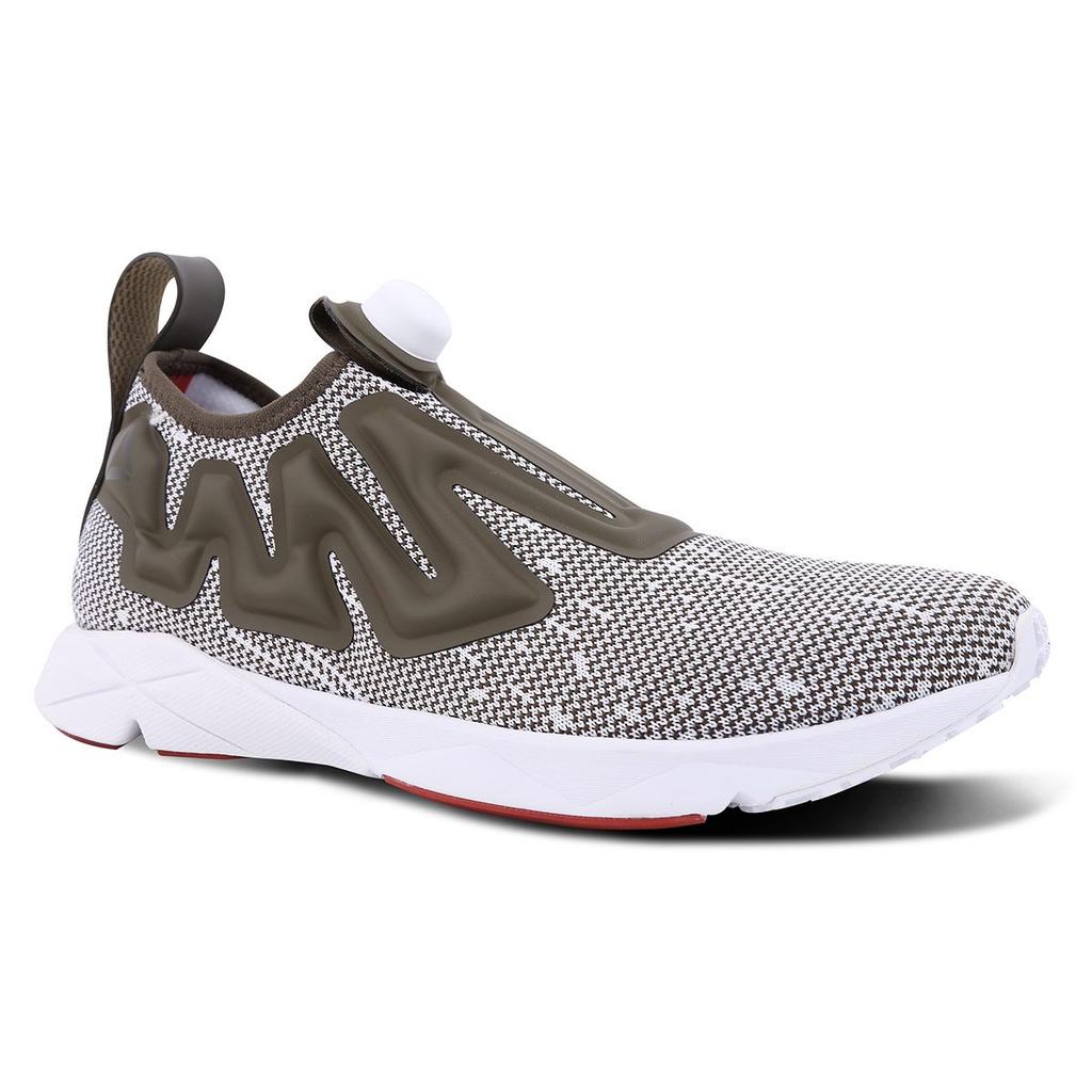 Reebok Pump Supreme Fabric Synthetic Leather Breathable Durable Lightweight Low-Top Running Shoes Unisex Sneaker Gray CN1689